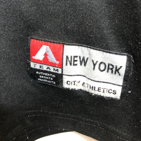 Vintage City Athletics New York Street Ball Jersey Black V-Neck Women's Large - Picture 16 of 16
